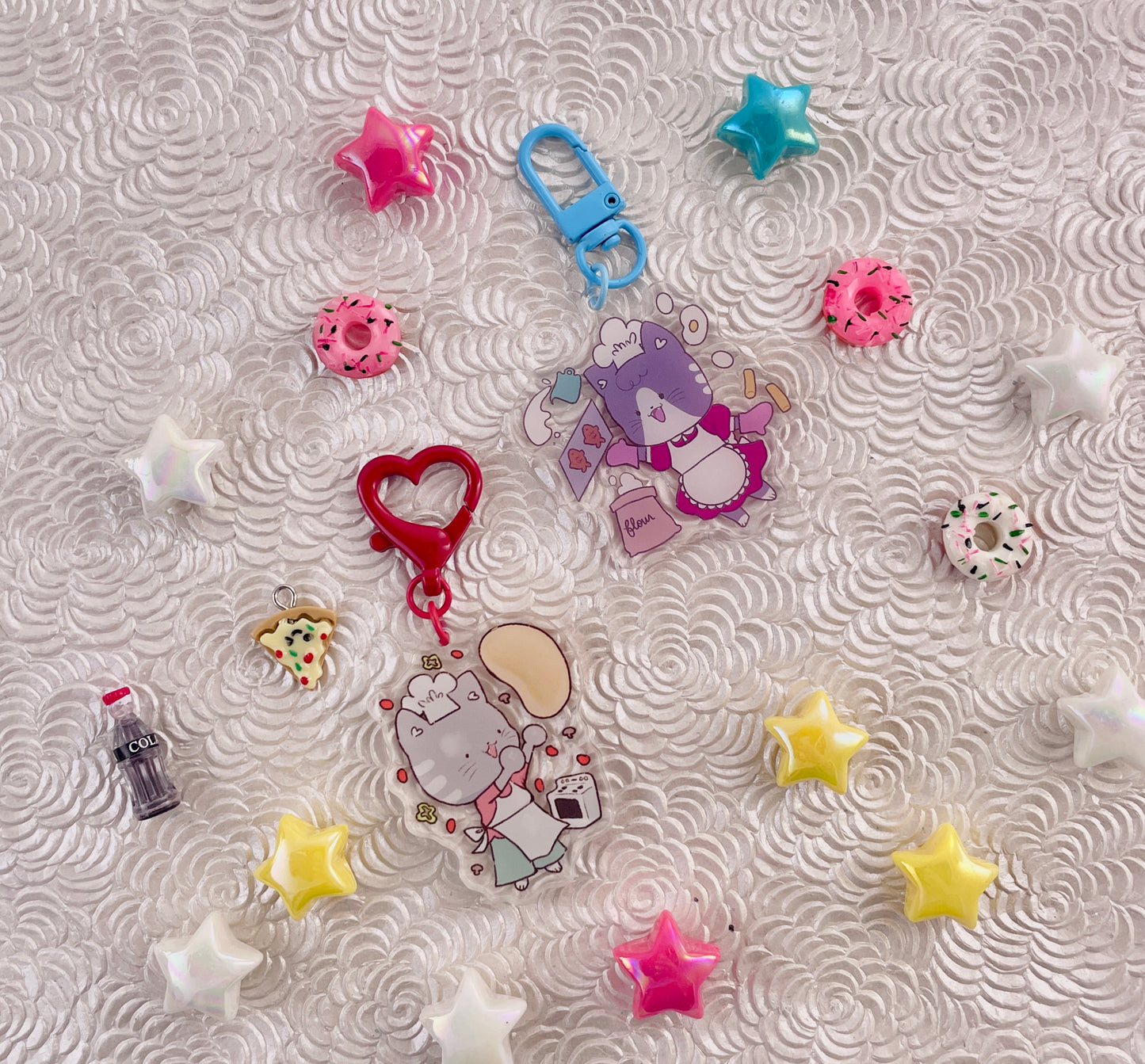 Kitchen Cats Keychain