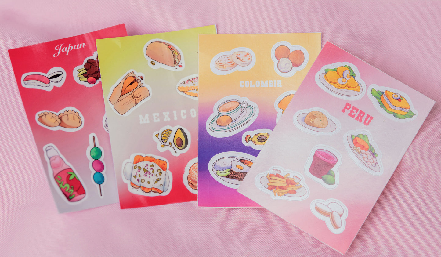 "Comida" Sticker Sheets