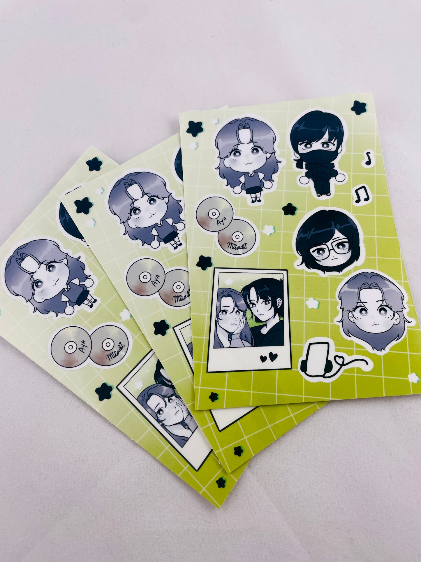 MitsuAya Sticker Sheet