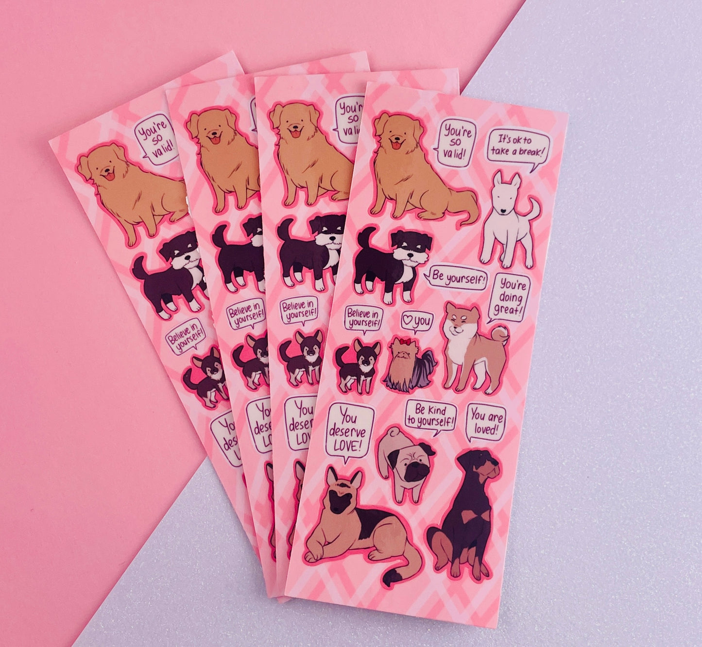 Emotional Support Dog Sticker sheet