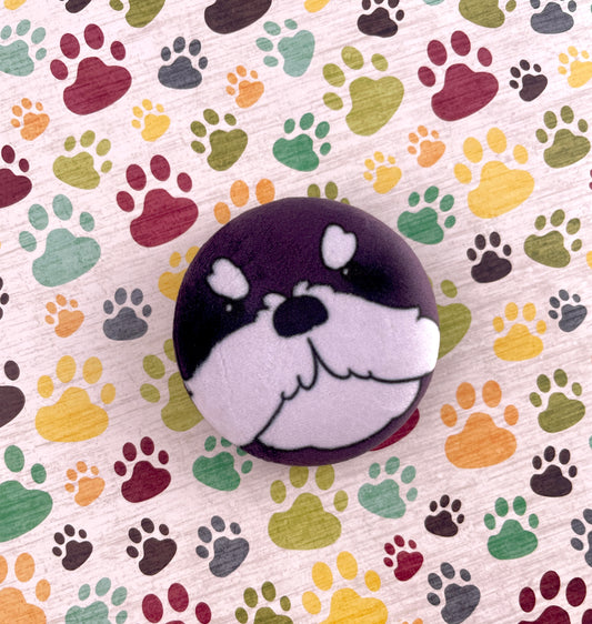 Schnauzer Plush Button