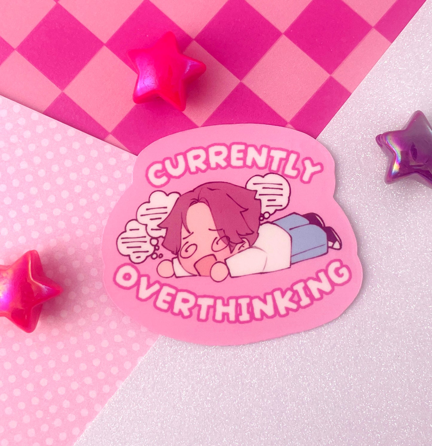 Overthinking Sticker