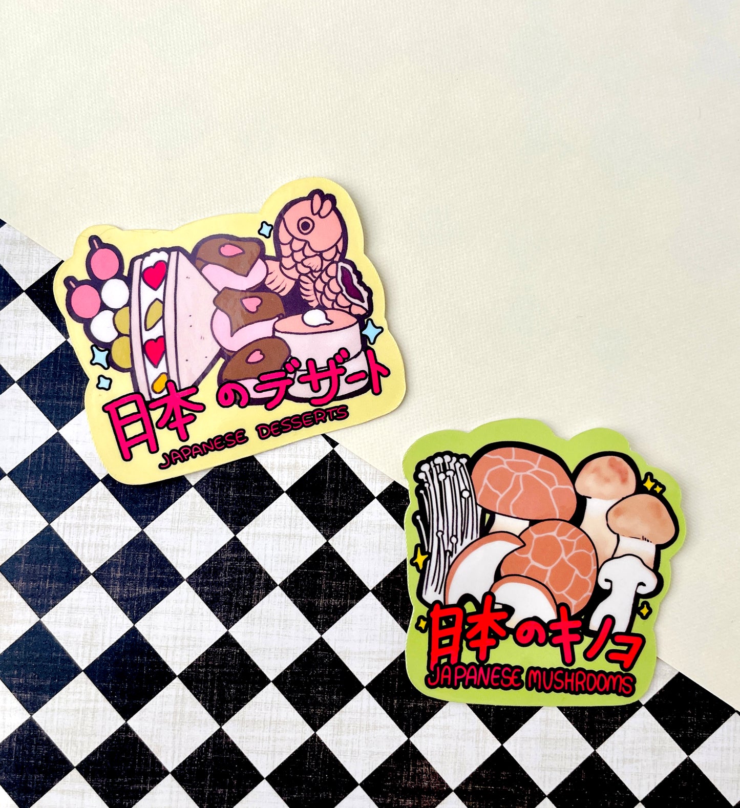 Japanese Desserts/Mushrooms Sticker