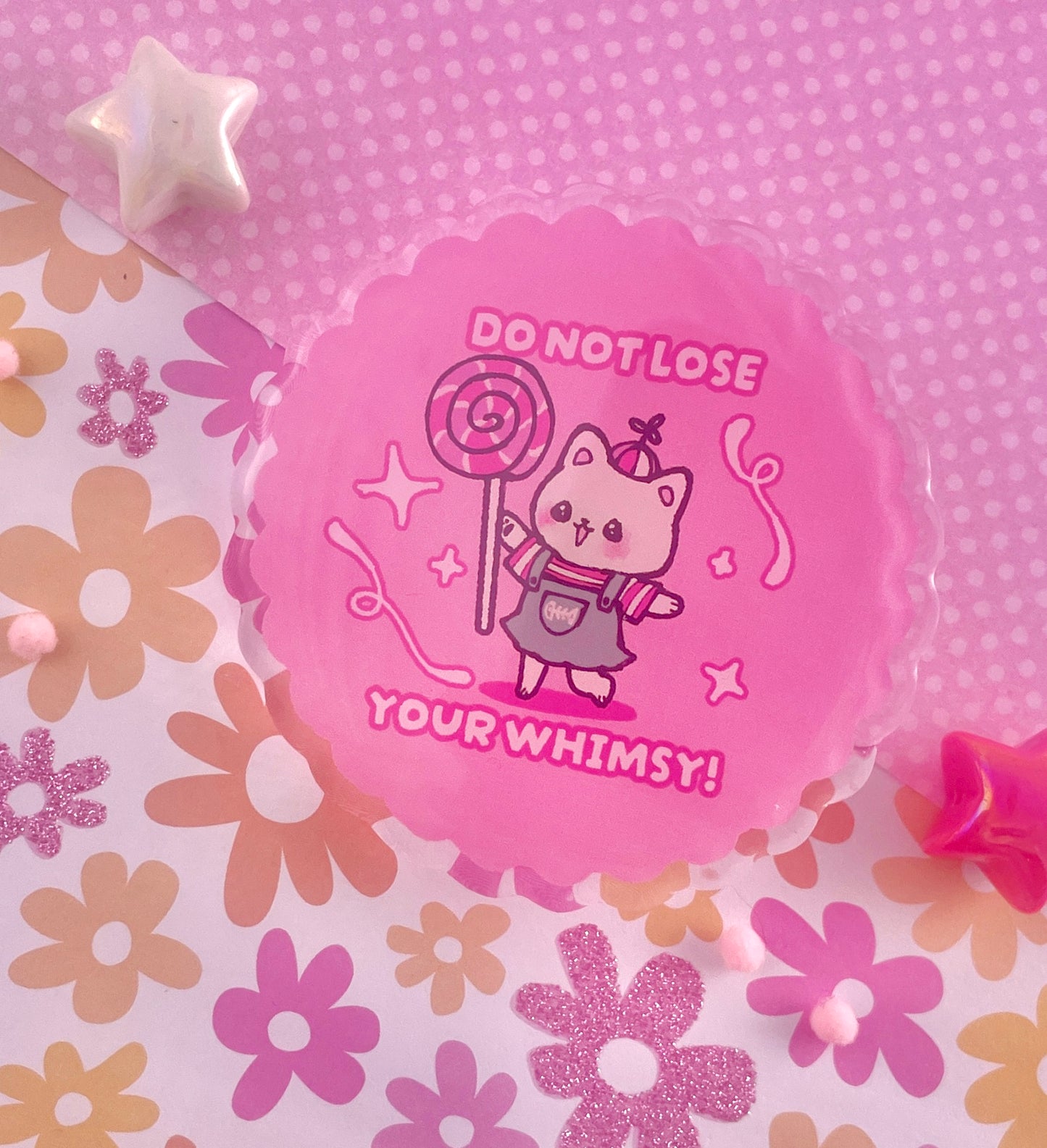 Whimsy Acrylic Pin