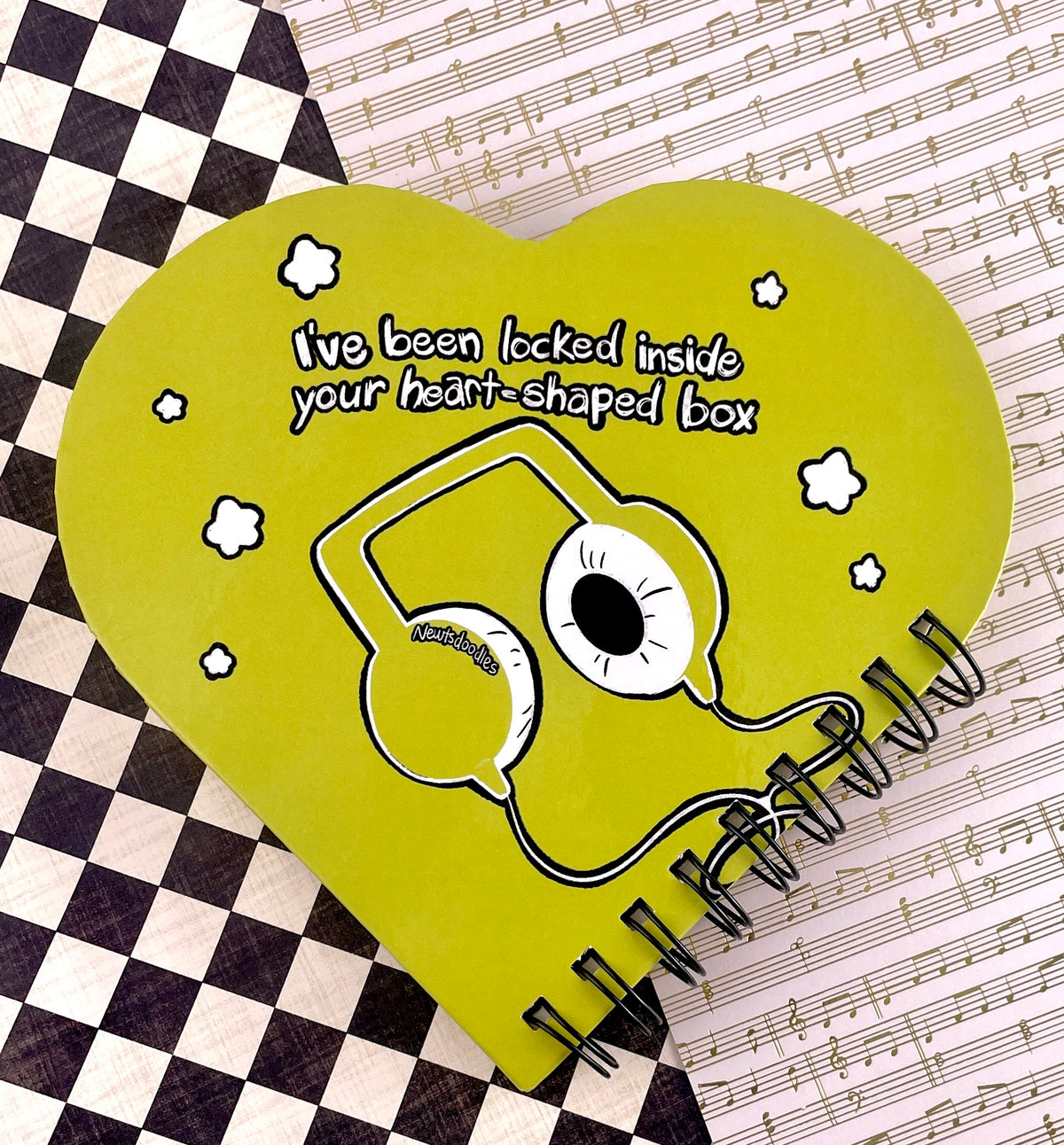 Green Yuri Heart Notebook