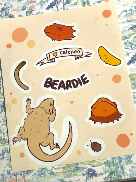 Beardie Sticker Sheet