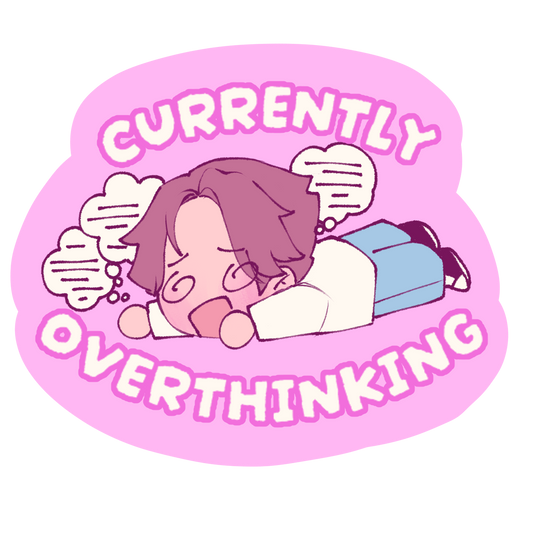 Overthinking Frog Sticker