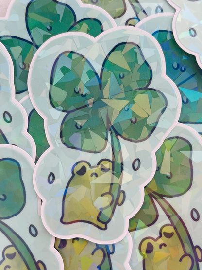 Rainy Frog Sticker