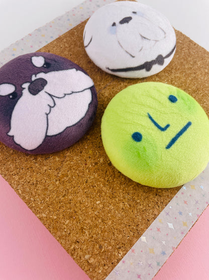 Plush Pinback Buttons