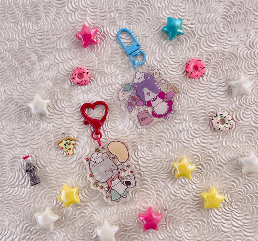 Kitchen Cats Keychain