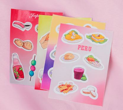 Comida Sticker Sheets