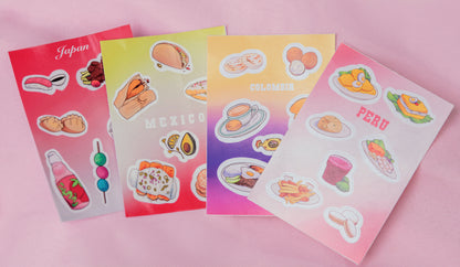Comida Sticker Sheets