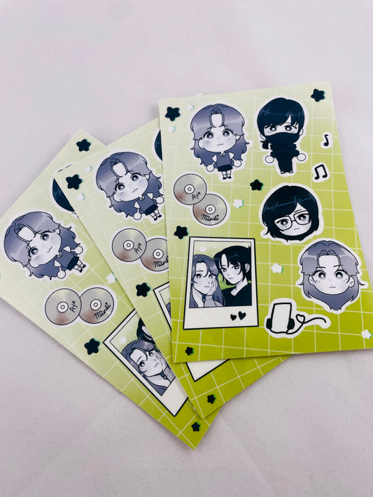 MitsuAya Sticker Sheet