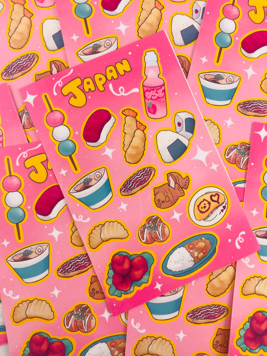 Japan Sticker Sheet