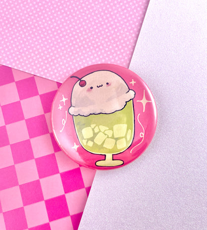 Melon Soda Pinback Button