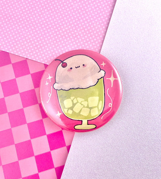 Melon Soda Pinback Button
