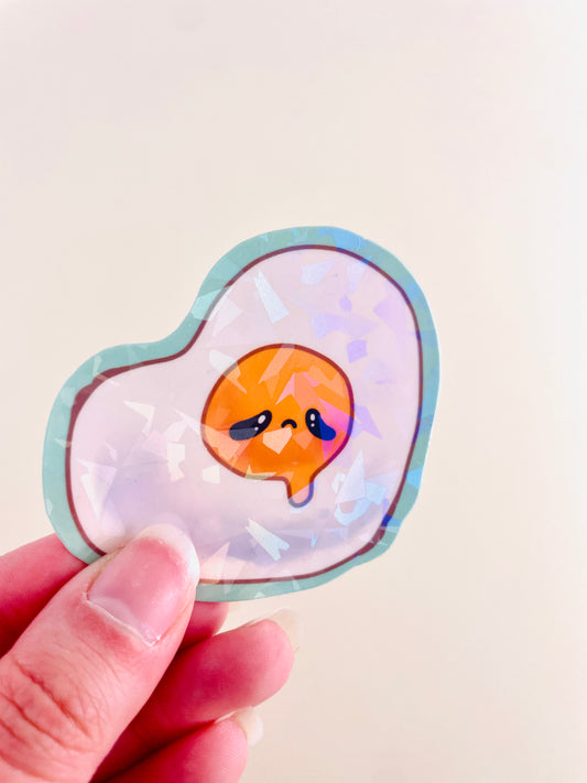 Sad Egg Sticker