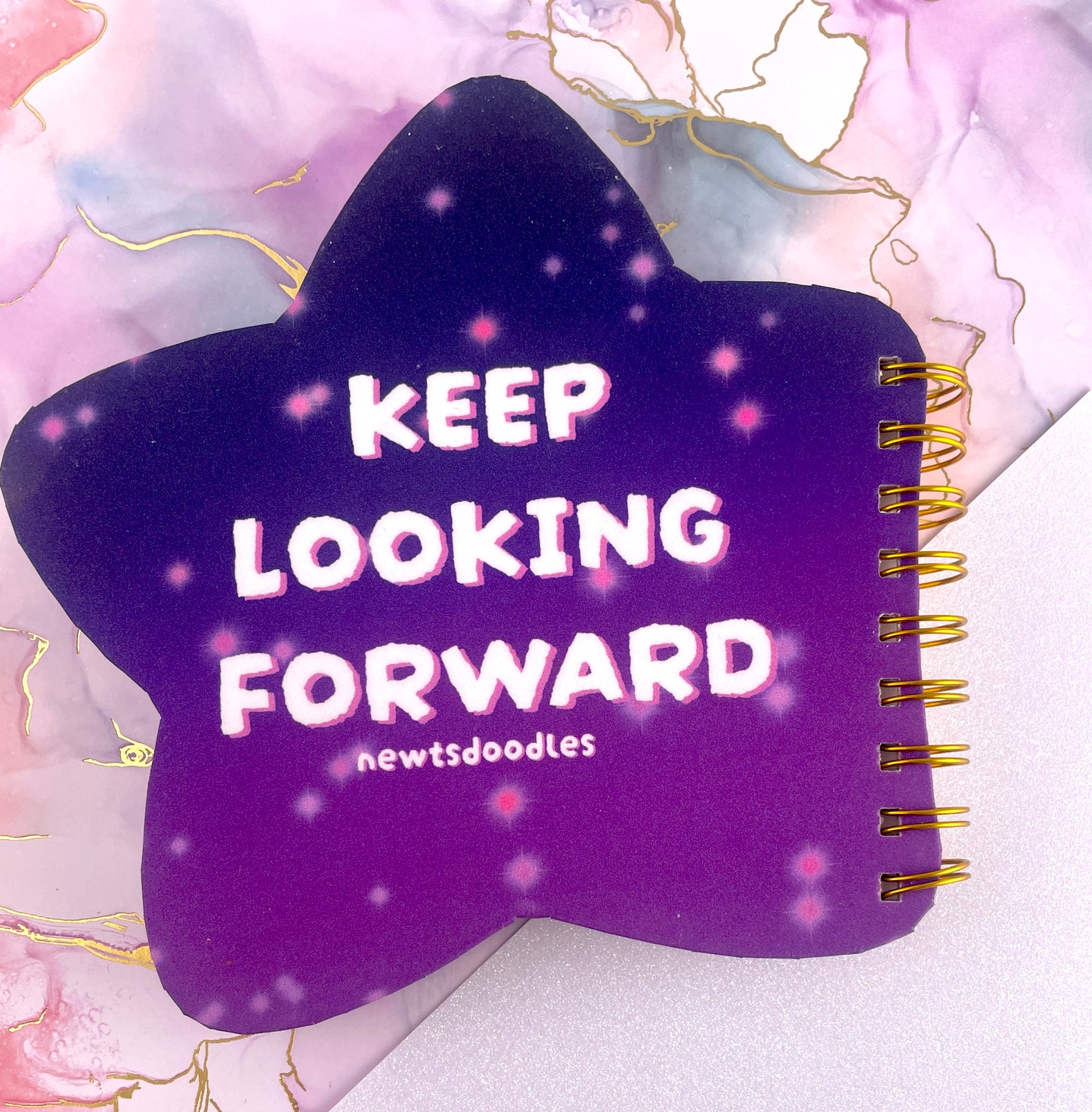 Cat Star Shaped Notebook