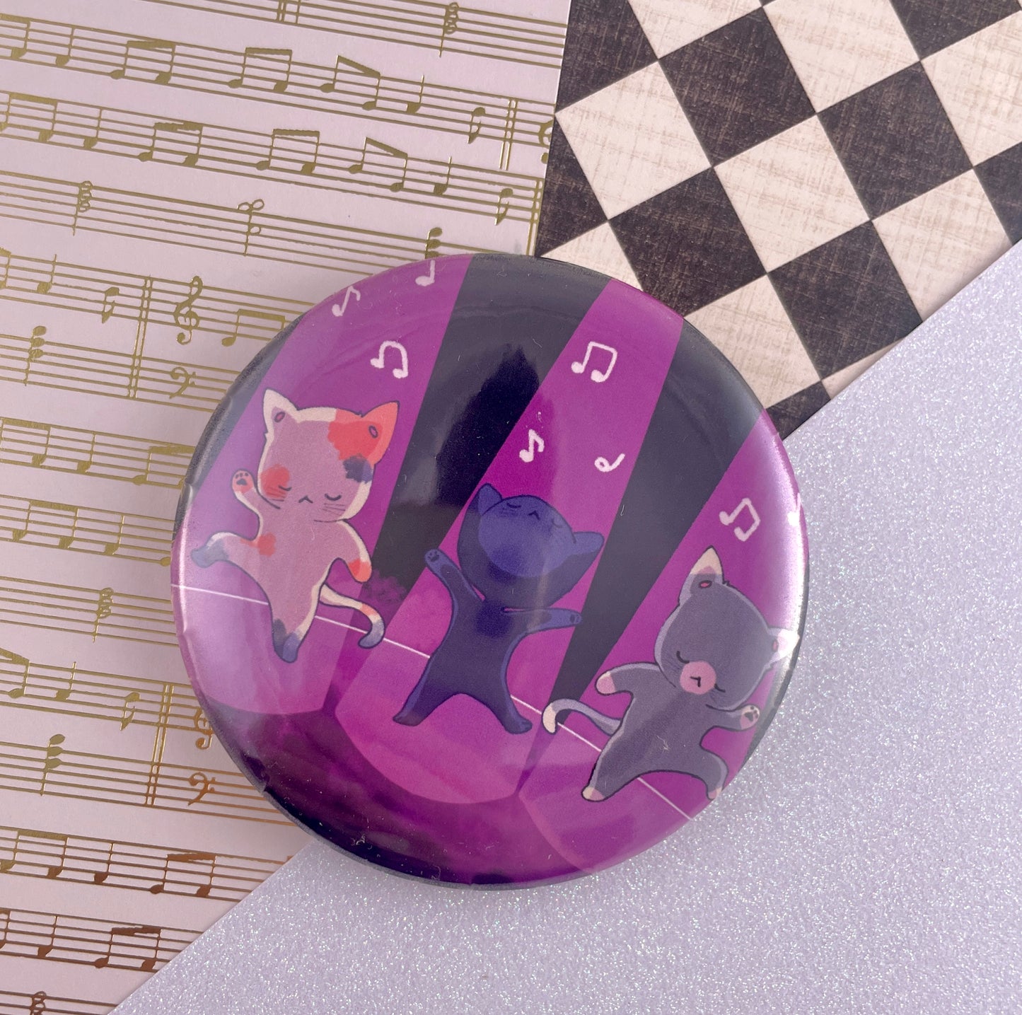 Cat Dance Pinback Button