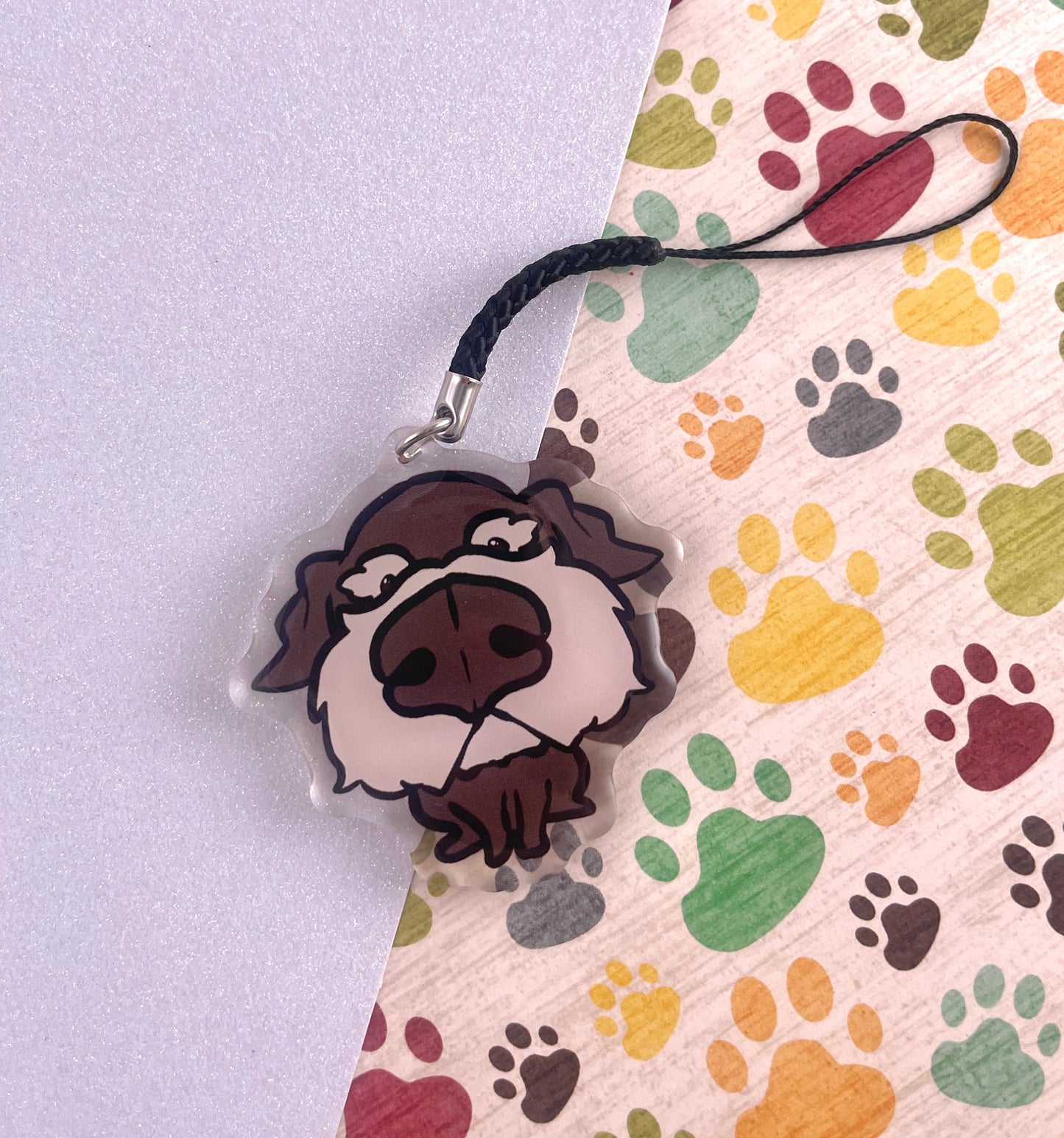 Mini Schnauzer Acrylic Keychain
