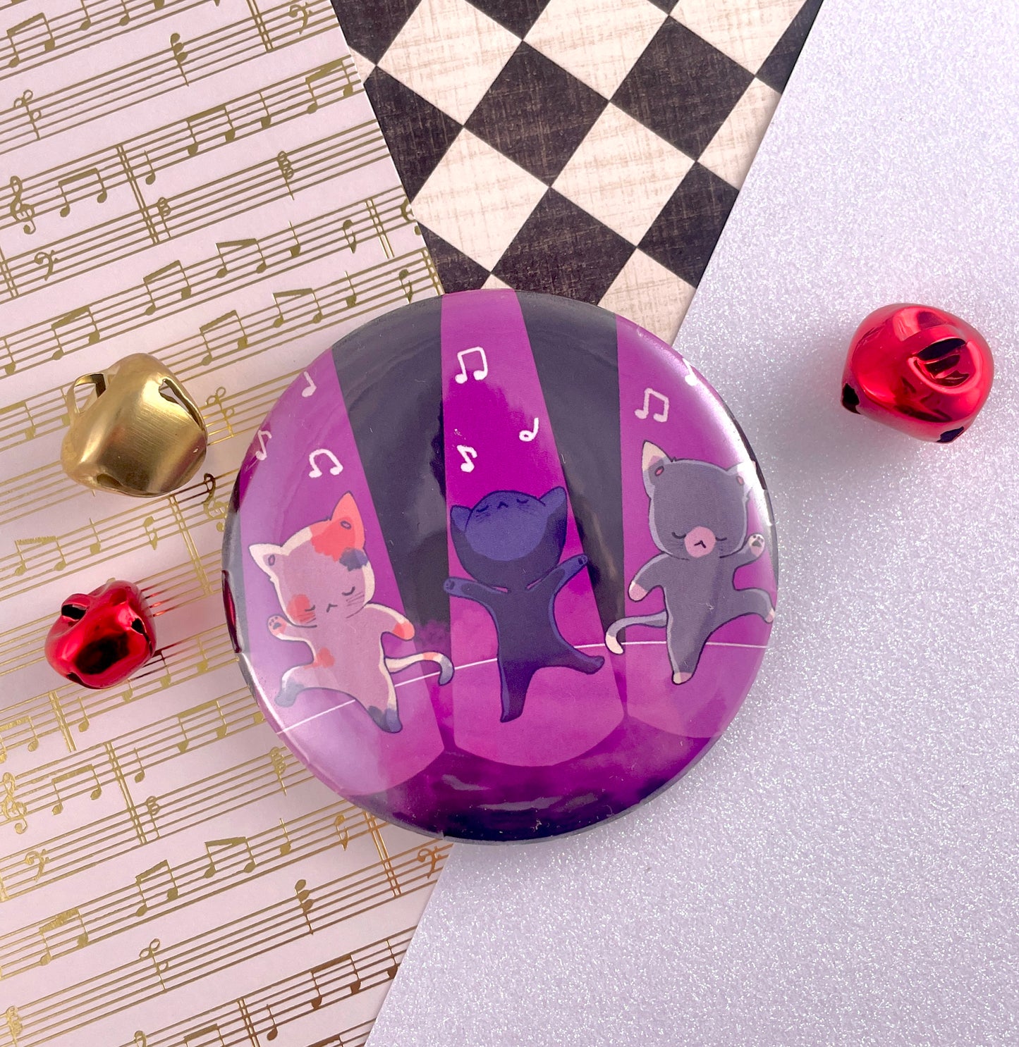Cat Dance Pinback Button