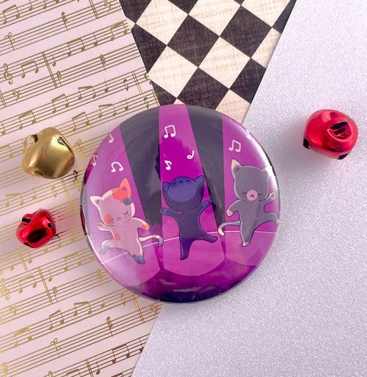 Cat Dance Pinback Button