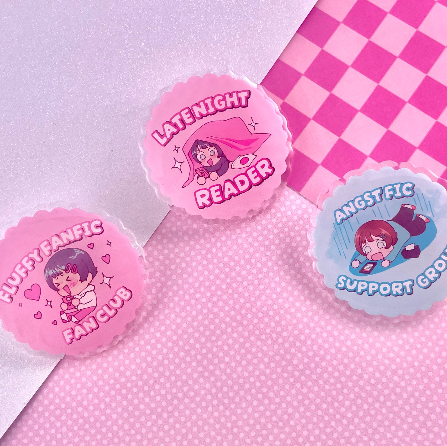 Fanfic Acrylic  Pins