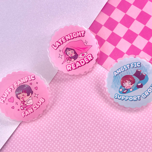 Fanfic Acrylic  Pins
