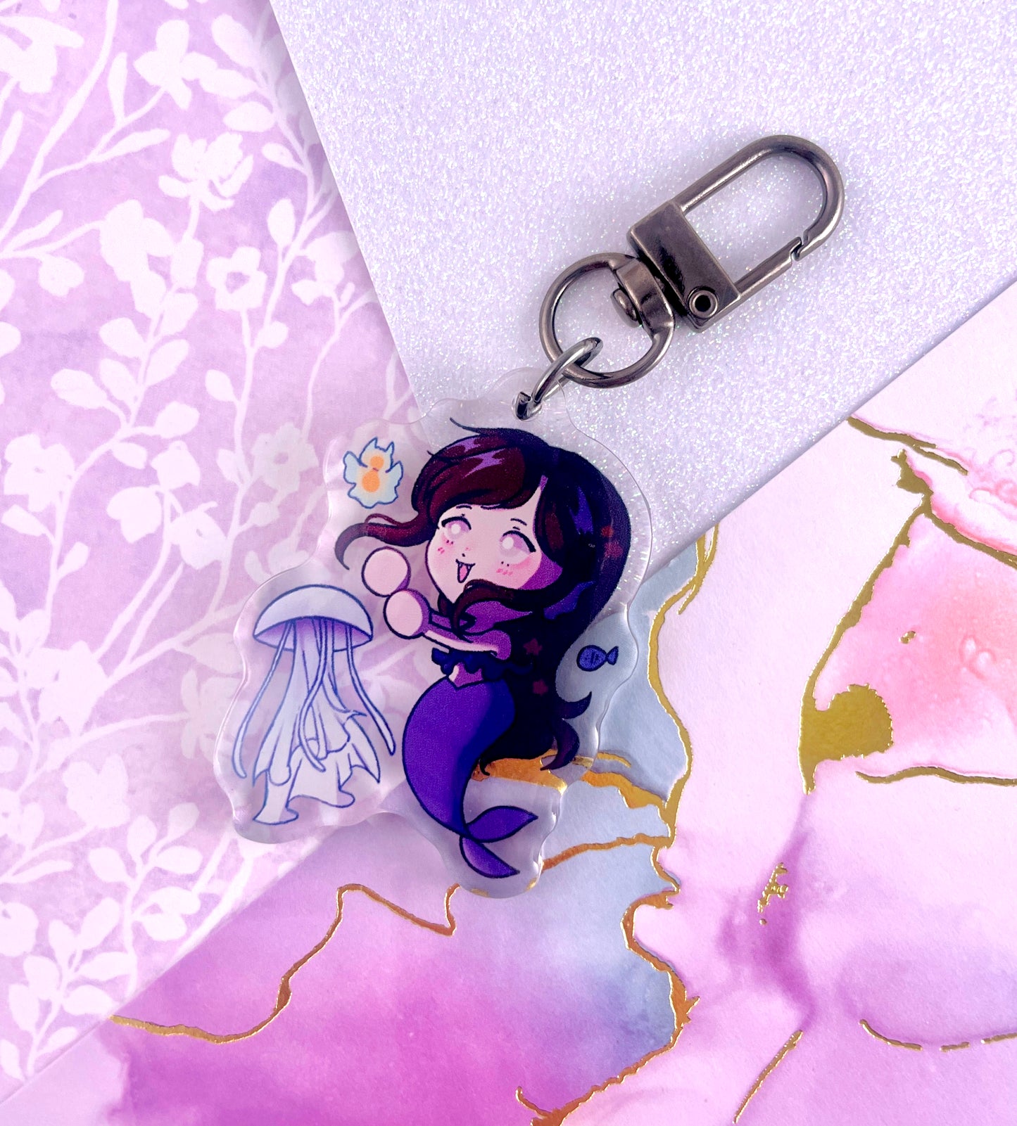 Mermaid Acrylic Keychain
