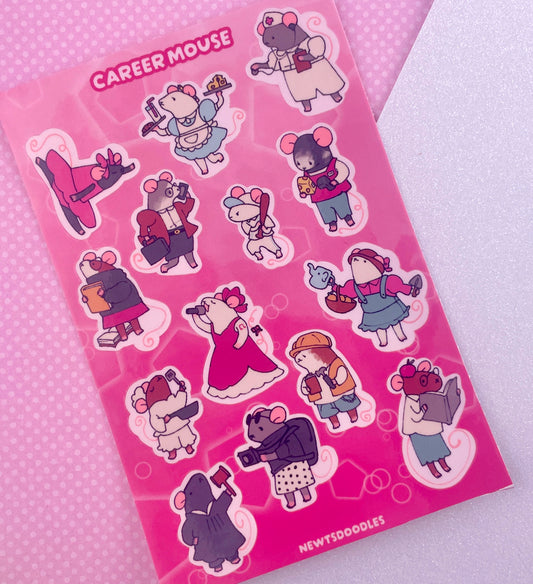 Career Mouse Sticker Sheet
