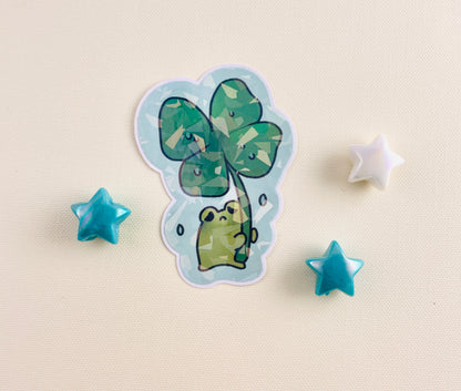 Rainy Frog Sticker