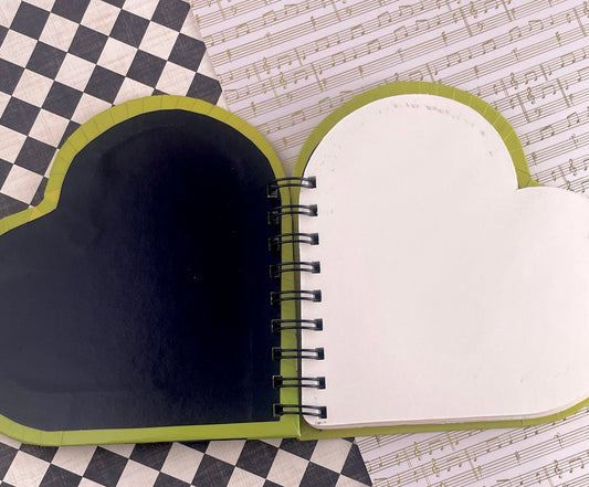 Green Yuri Heart Notebook