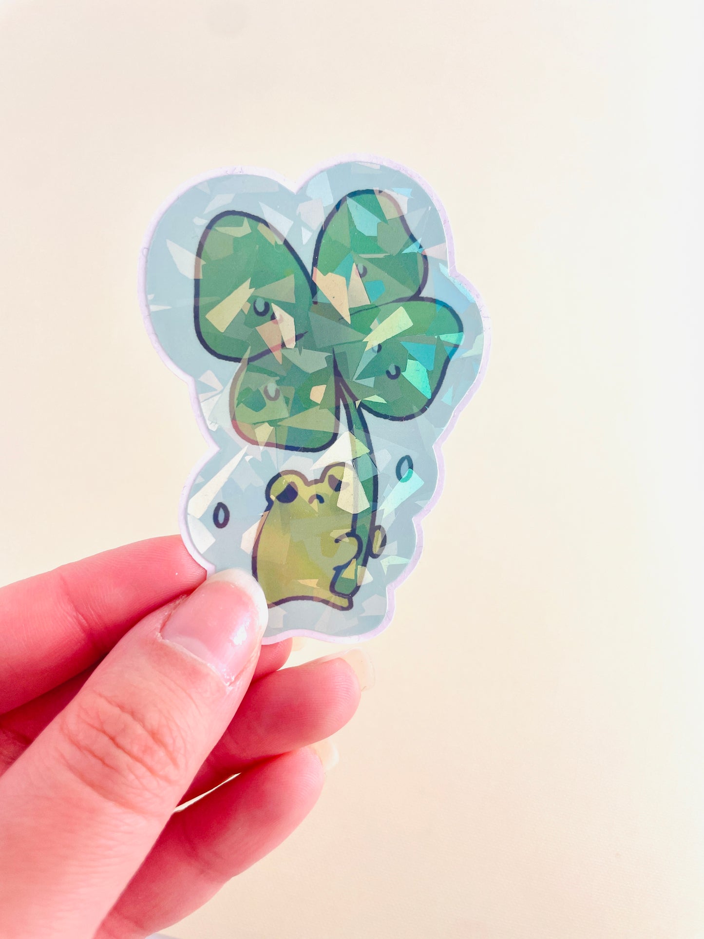 Rainy Frog Sticker