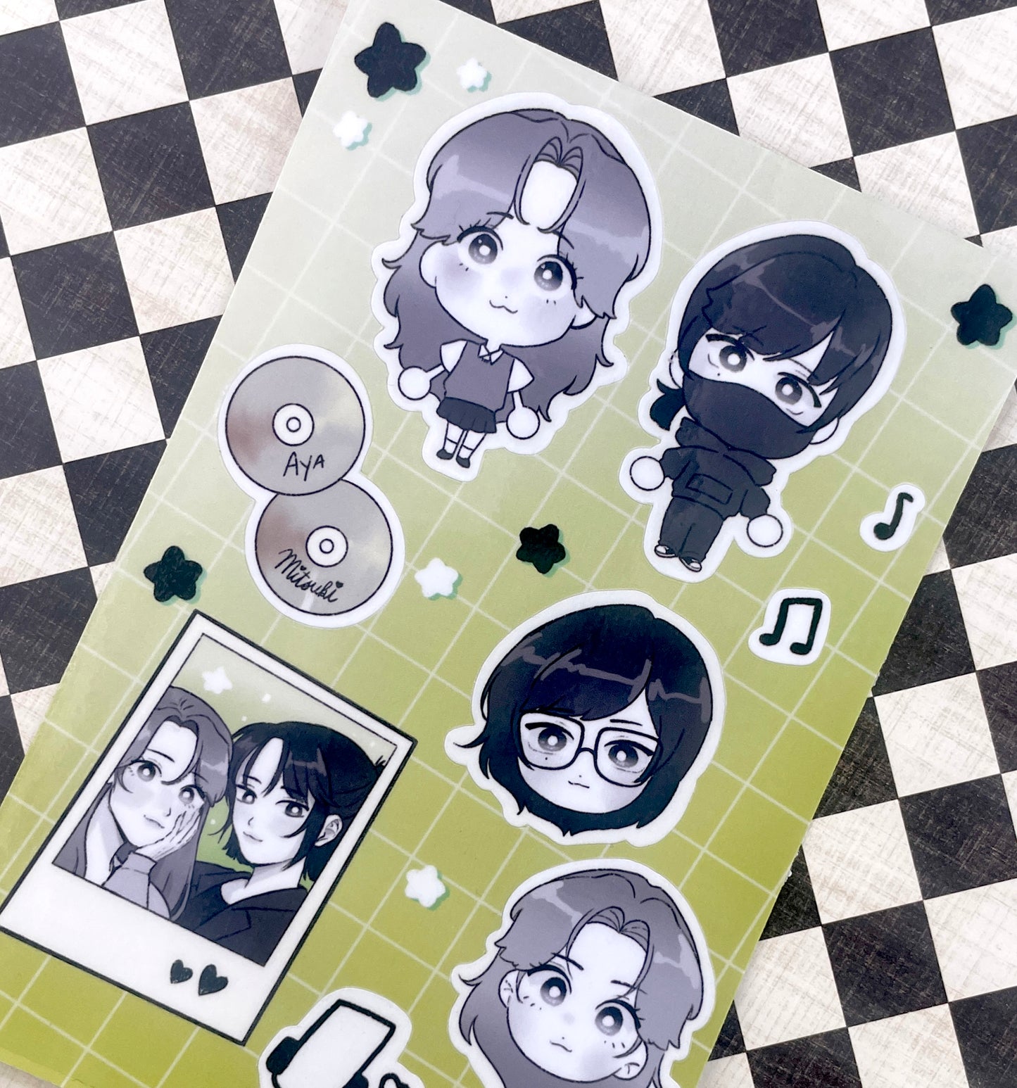 Green Yuri Sticker Sheet