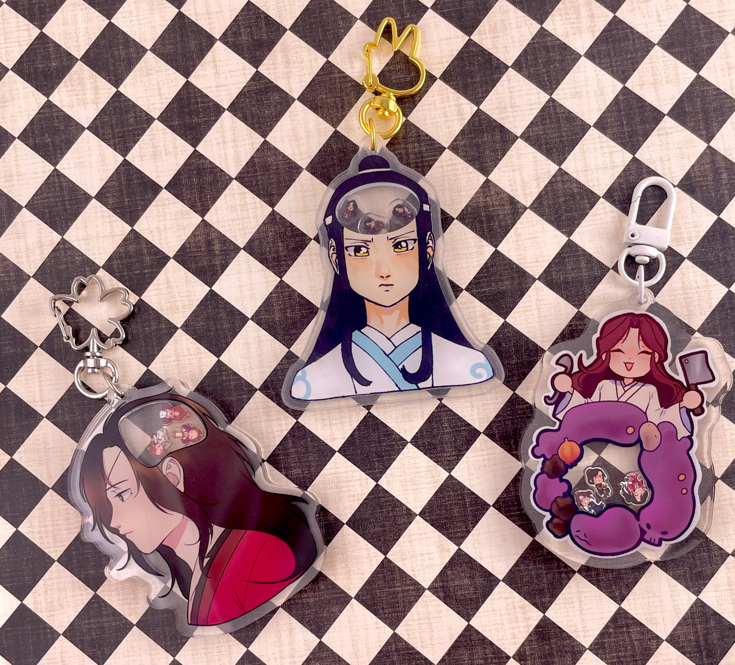 Danmei Shaker Keychains